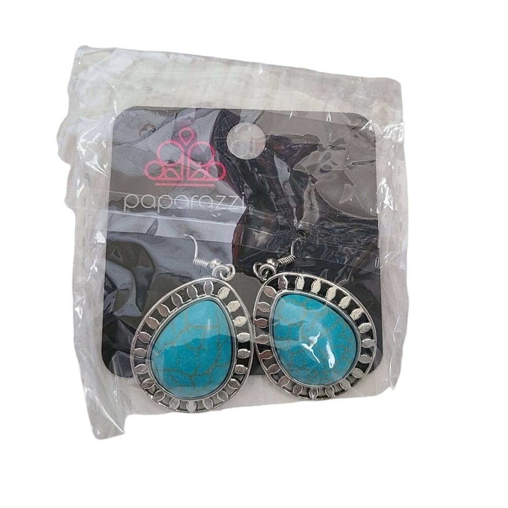 💙 Paparazzi Sahara Serenity Blue Earrings NWT (3 For $15)